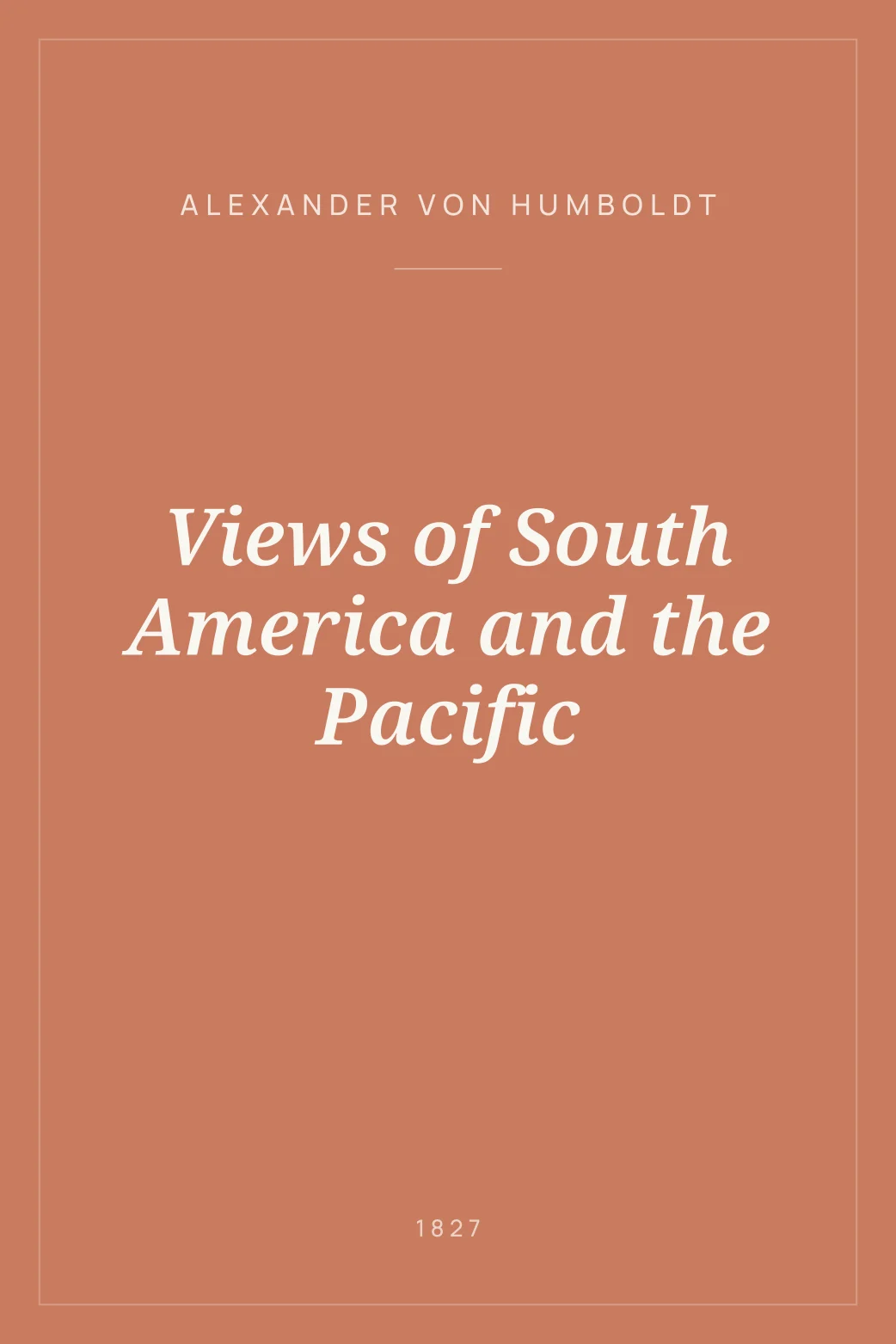 Portada de Views of South America and the Pacific