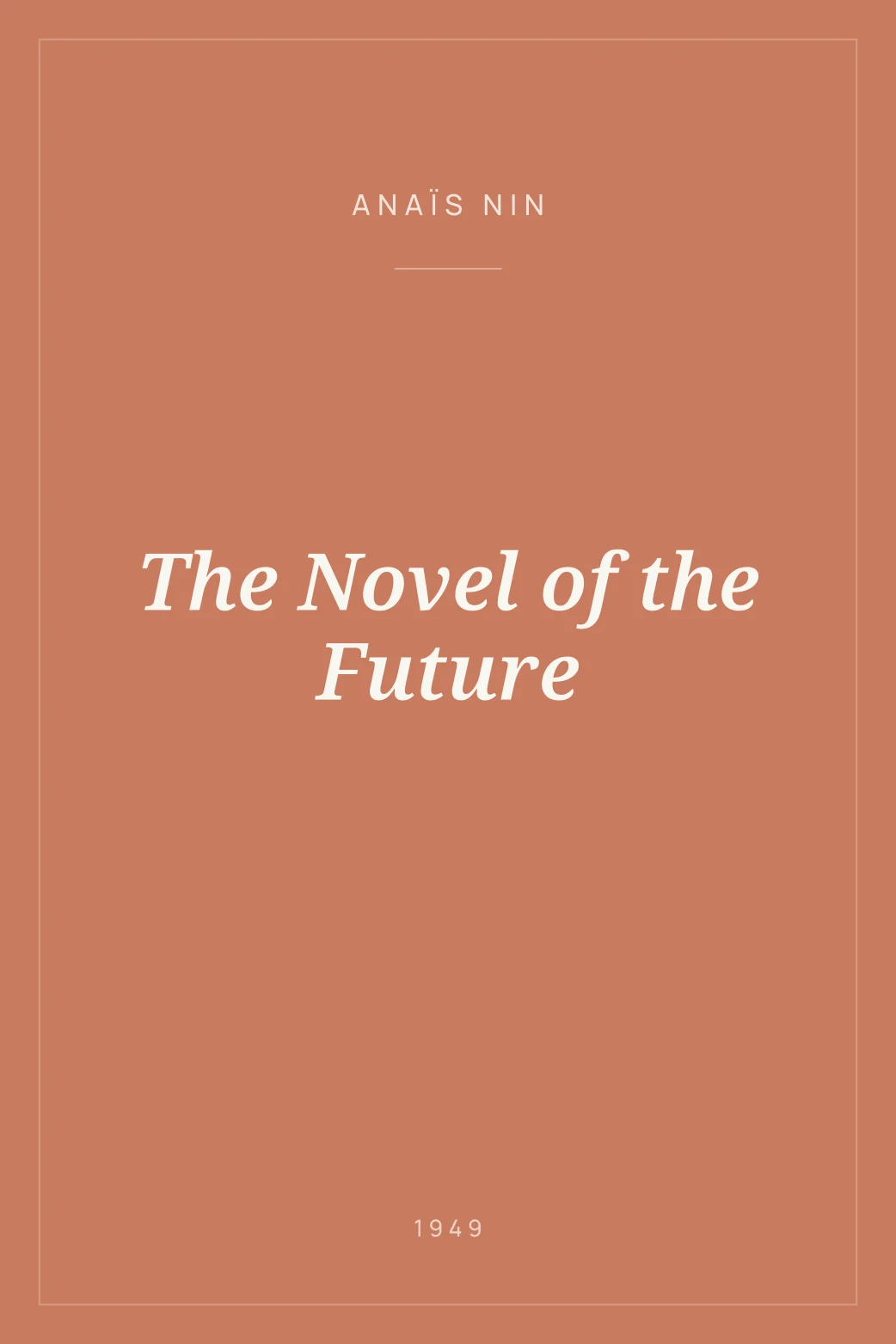 Portada de The Novel of the Future