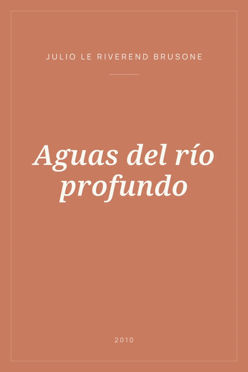 Portada de Aguas del río profundo