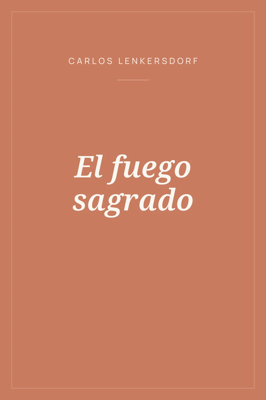 Portada de El fuego sagrado