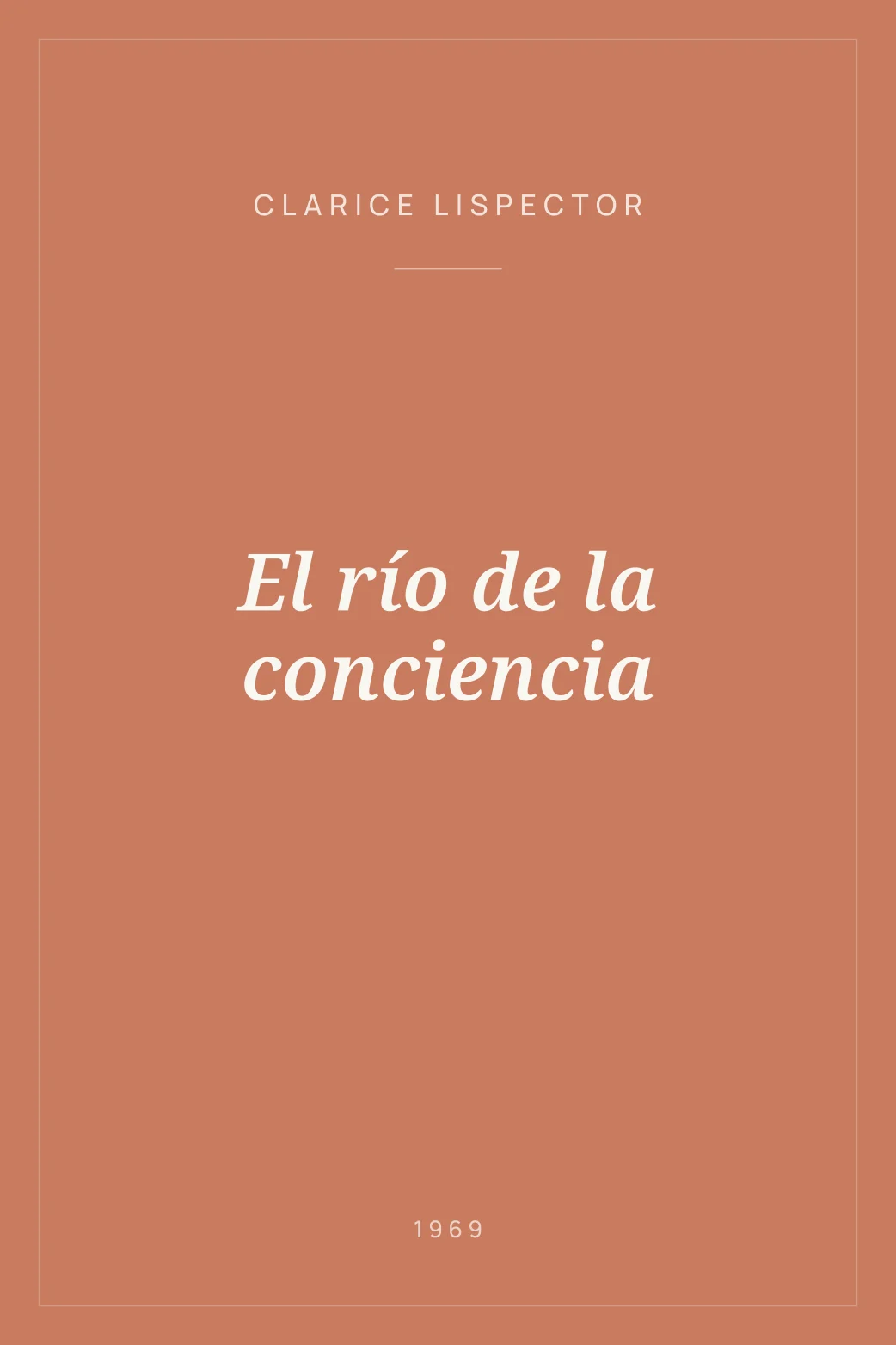 Portada de El río de la conciencia