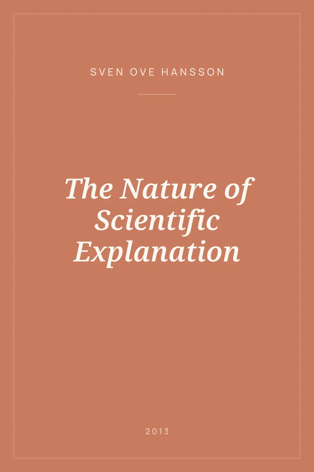 Portada de The Nature of Scientific Explanation