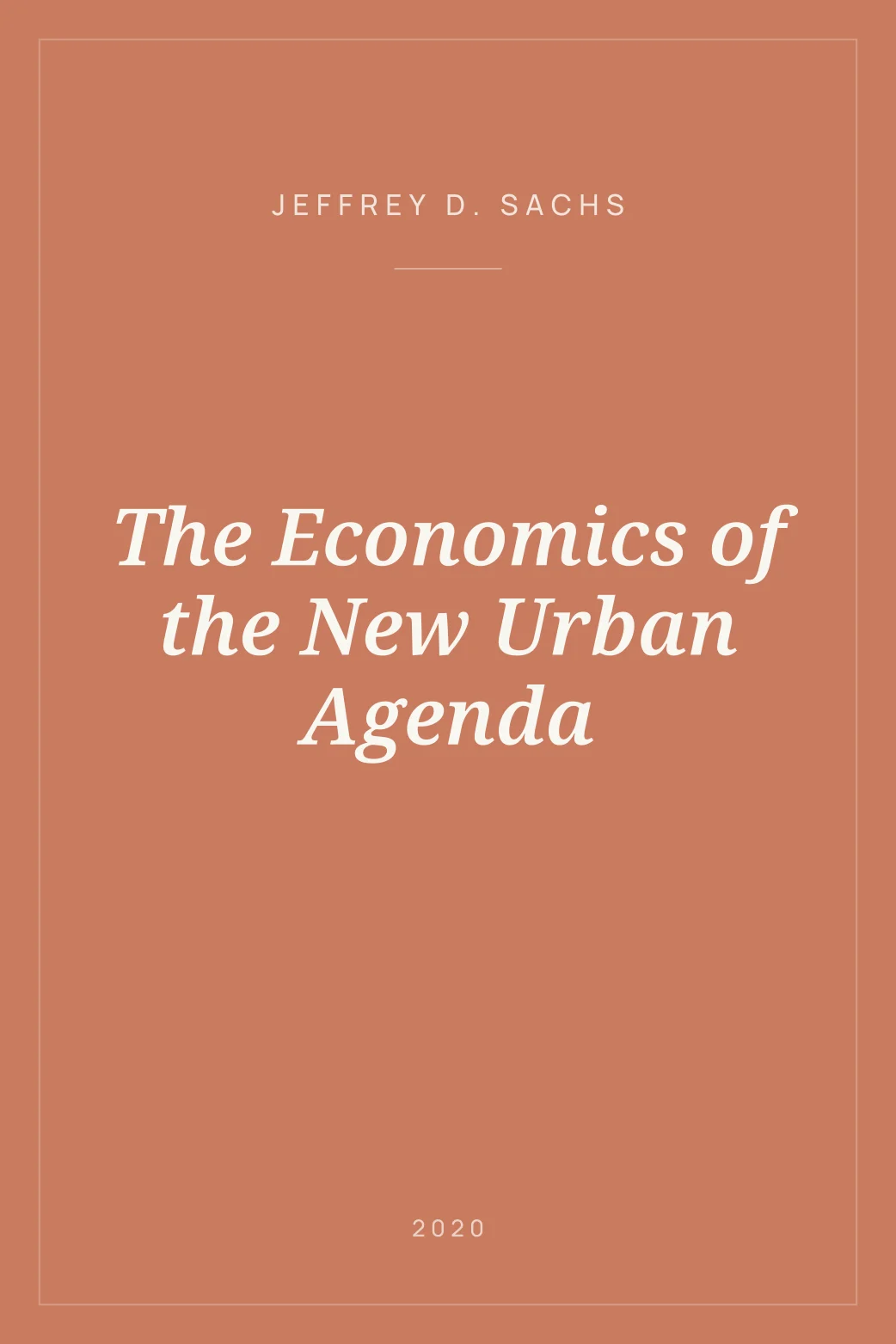 Portada de The Economics of the New Urban Agenda