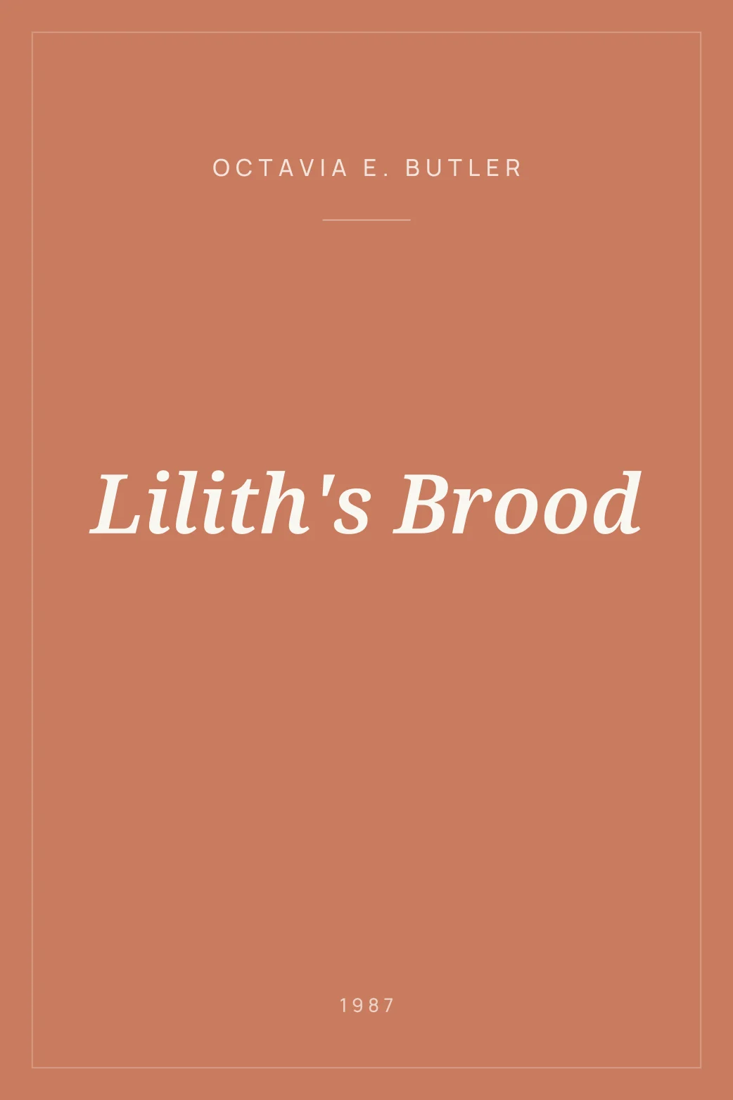Portada de Lilith's Brood