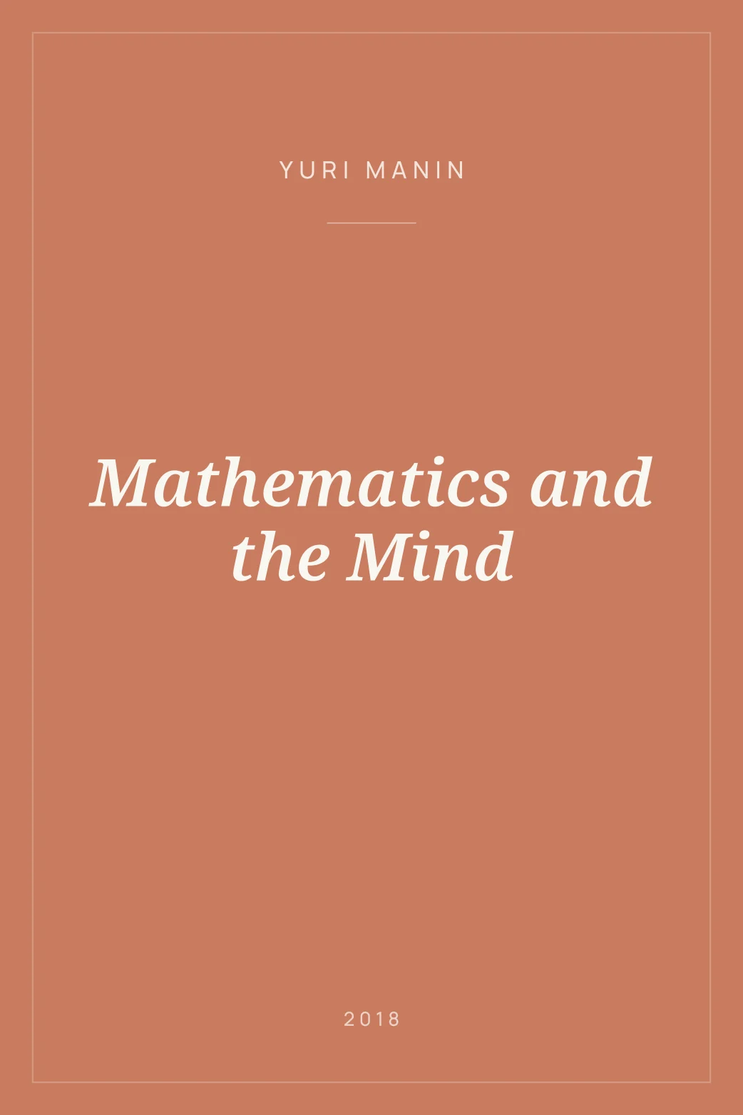 Portada de Mathematics and the Mind