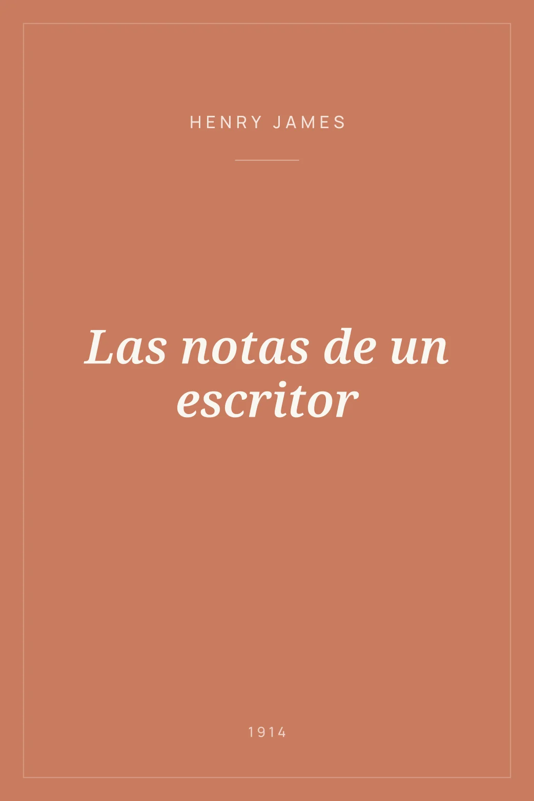 Portada de Las notas de un escritor