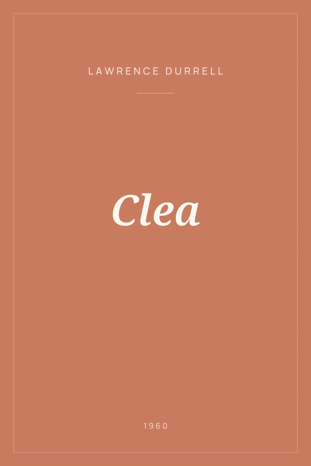 Portada de Clea
