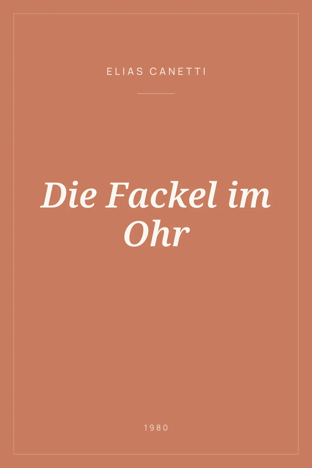 Portada de Die Fackel im Ohr