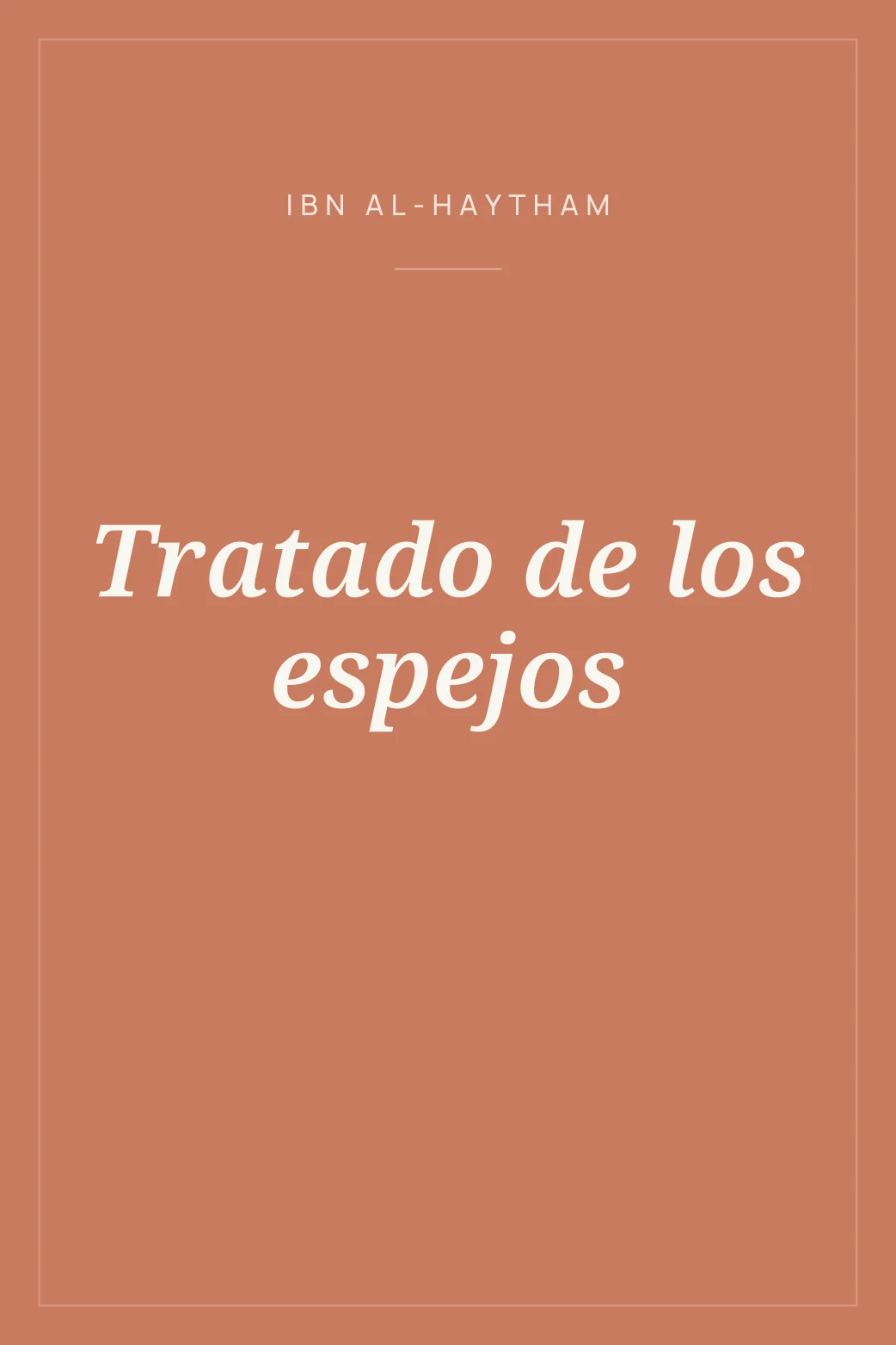 Portada de Tratado de los espejos