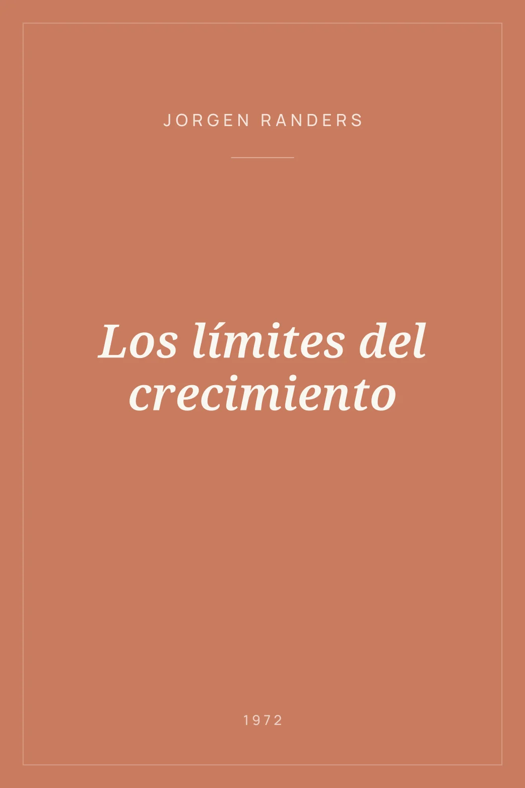 Portada de Los límites del crecimiento