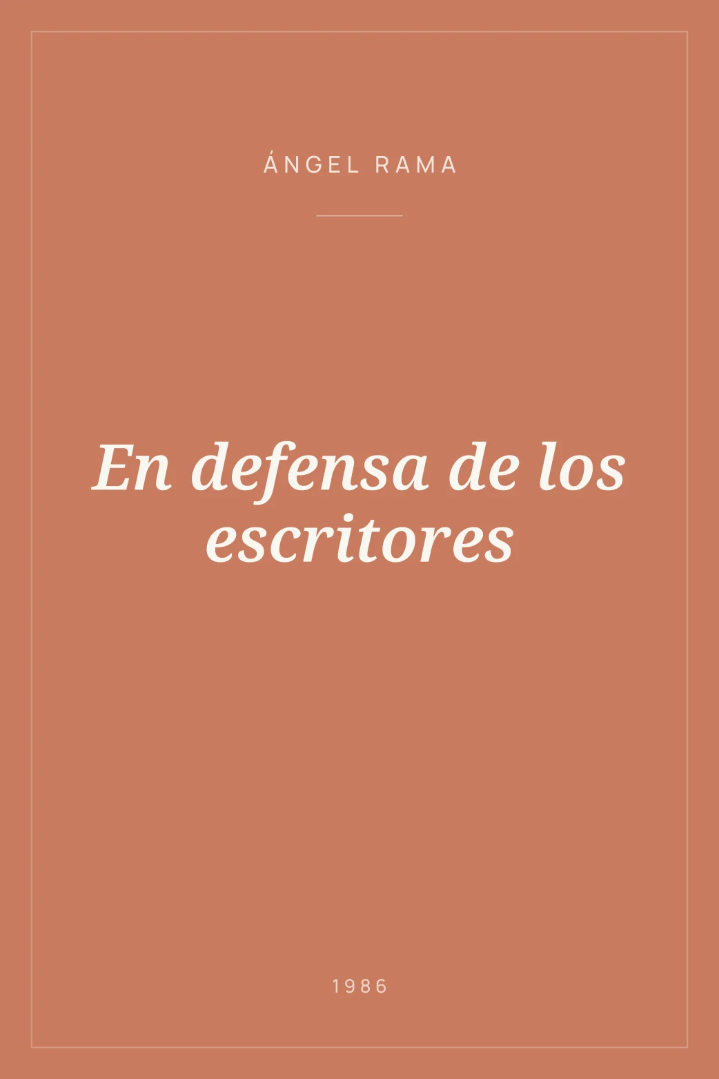 Portada de En defensa de los escritores