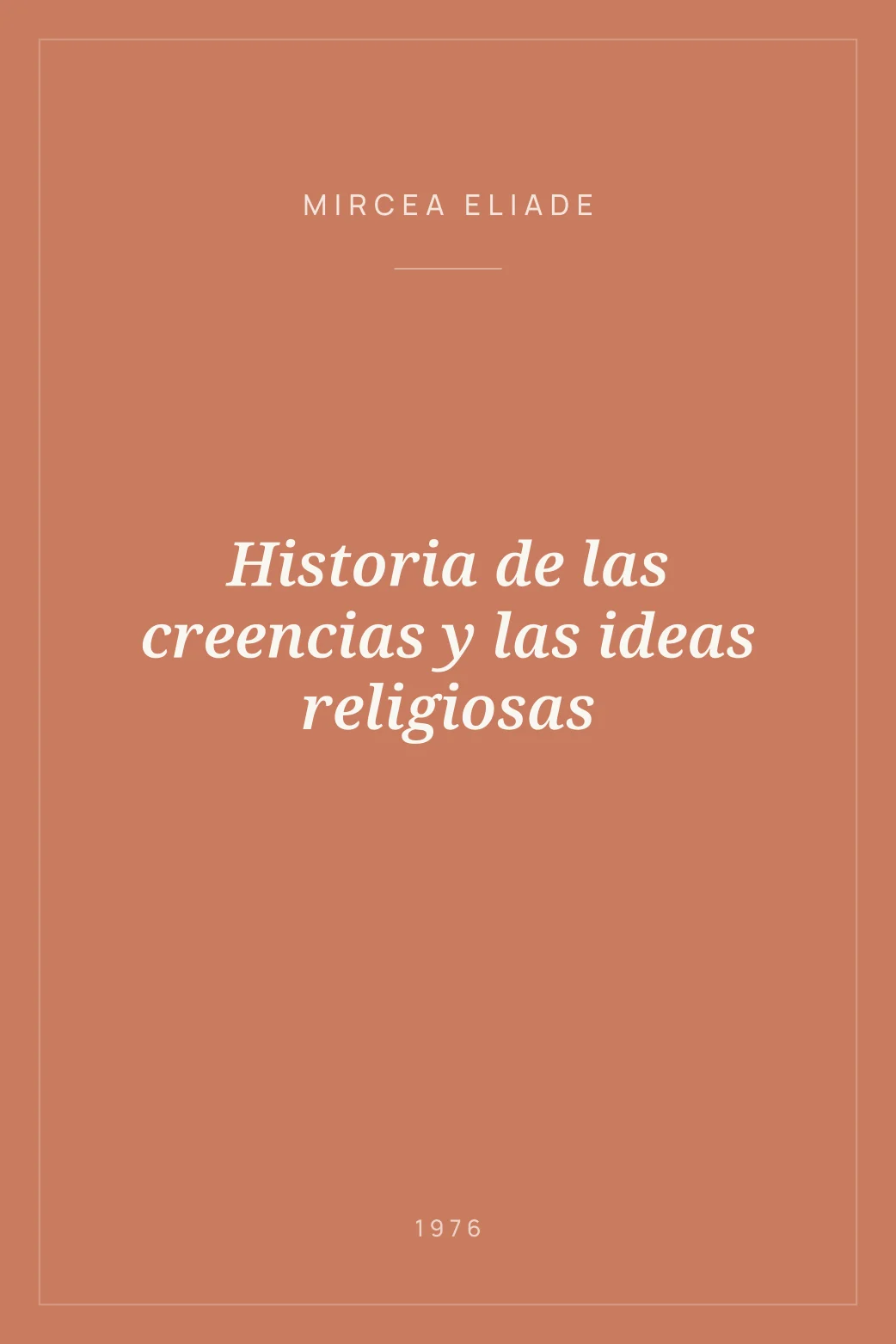 Portada de Historia de las creencias y las ideas religiosas