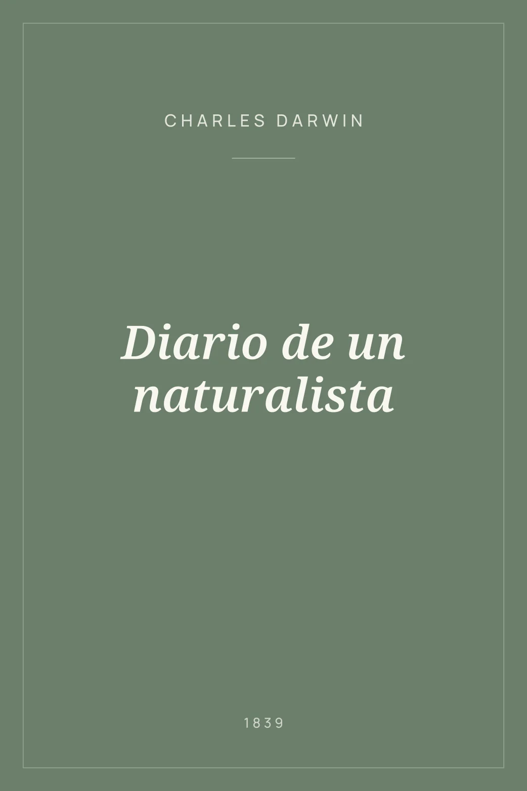 Portada de Diario de un naturalista