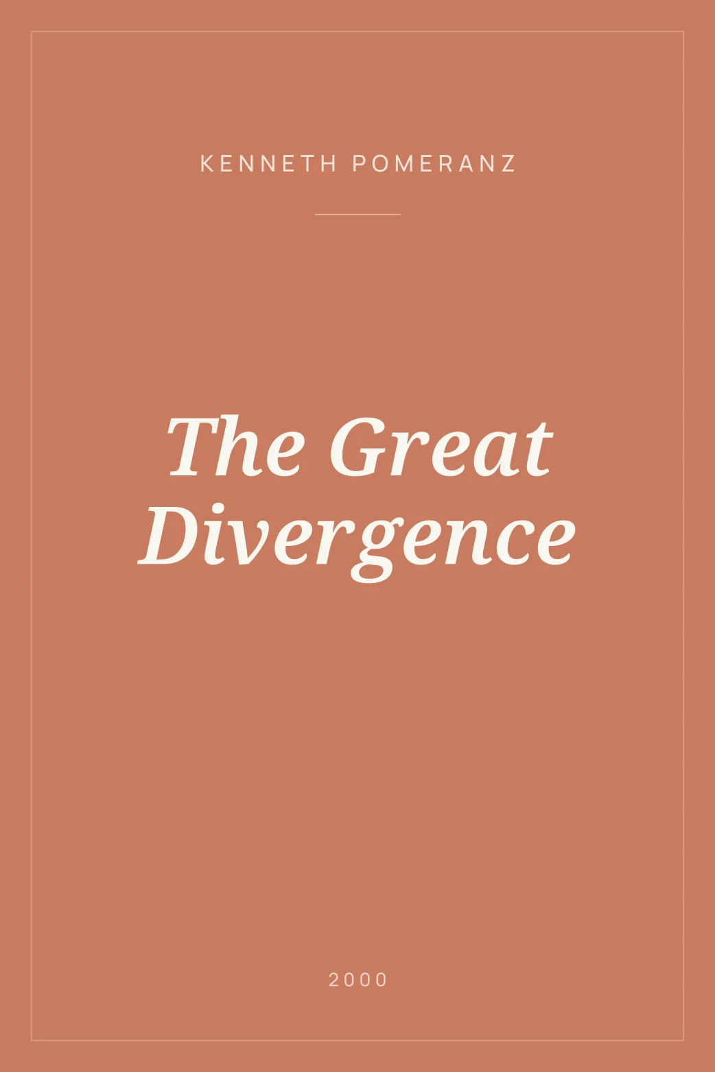 Portada de The Great Divergence