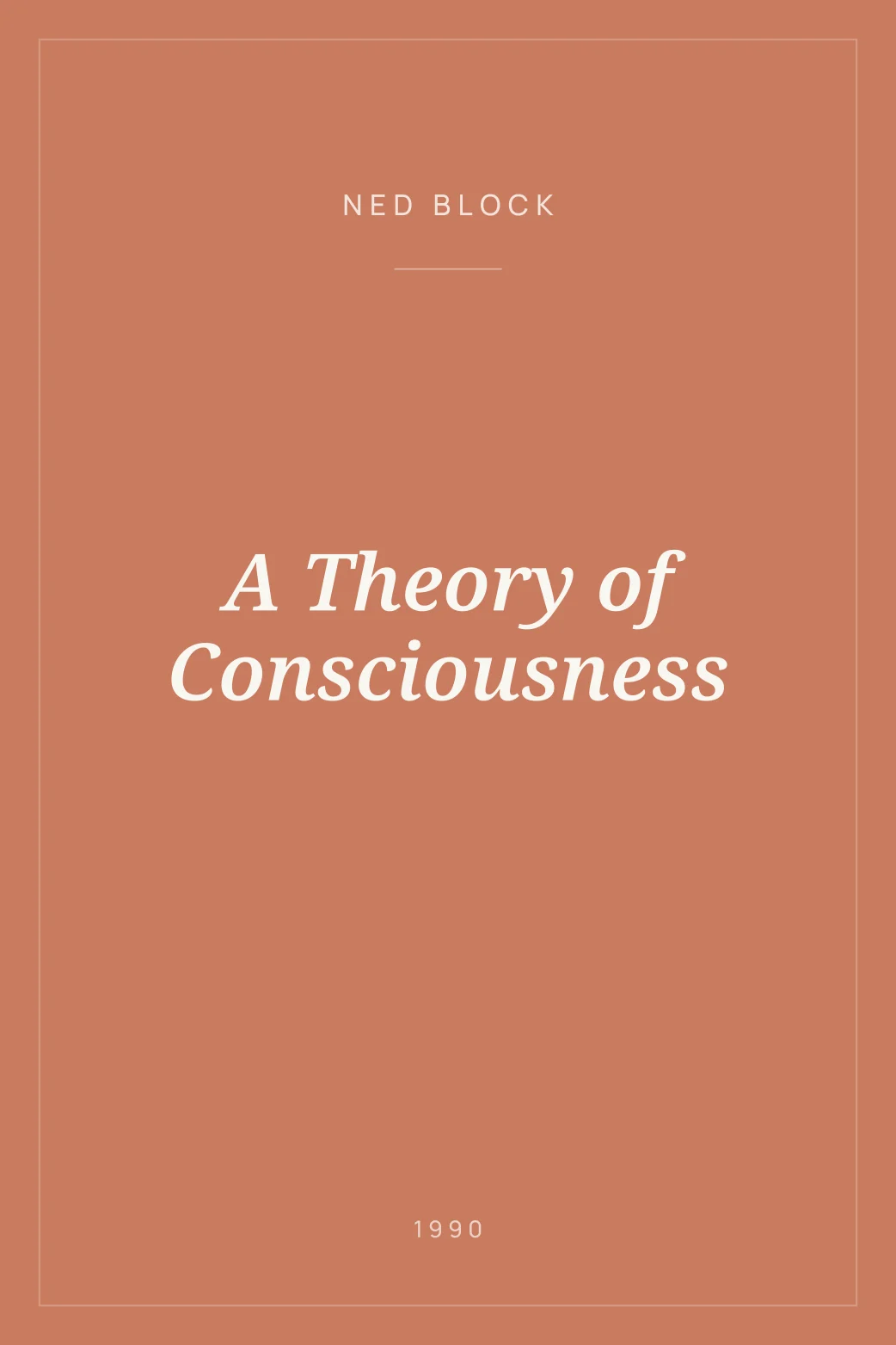 Portada de A Theory of Consciousness