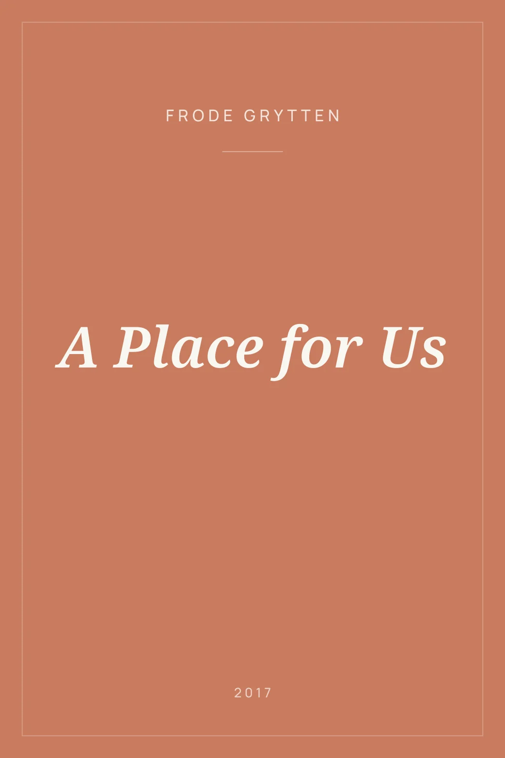 Portada de A Place for Us