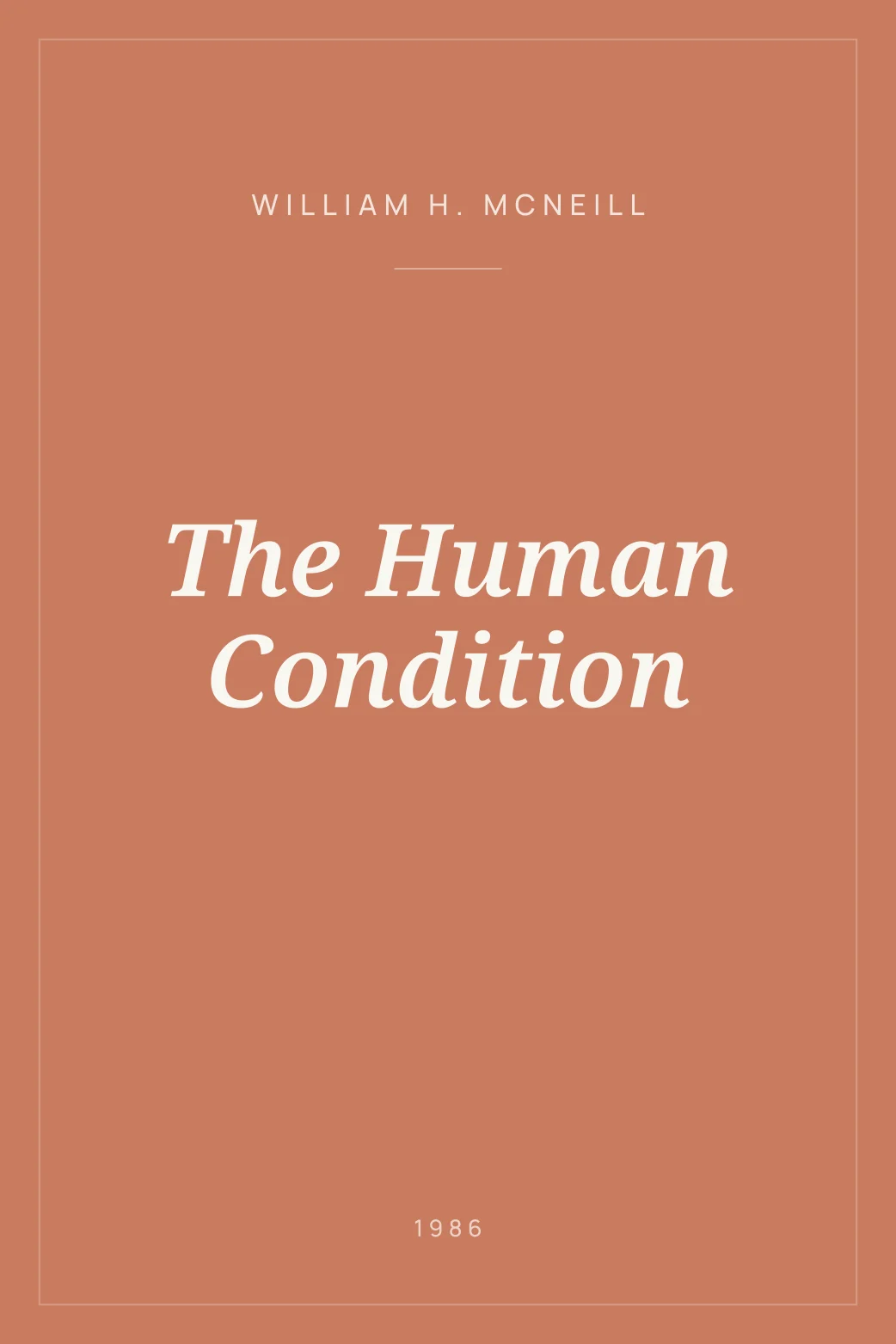 Portada de The Human Condition