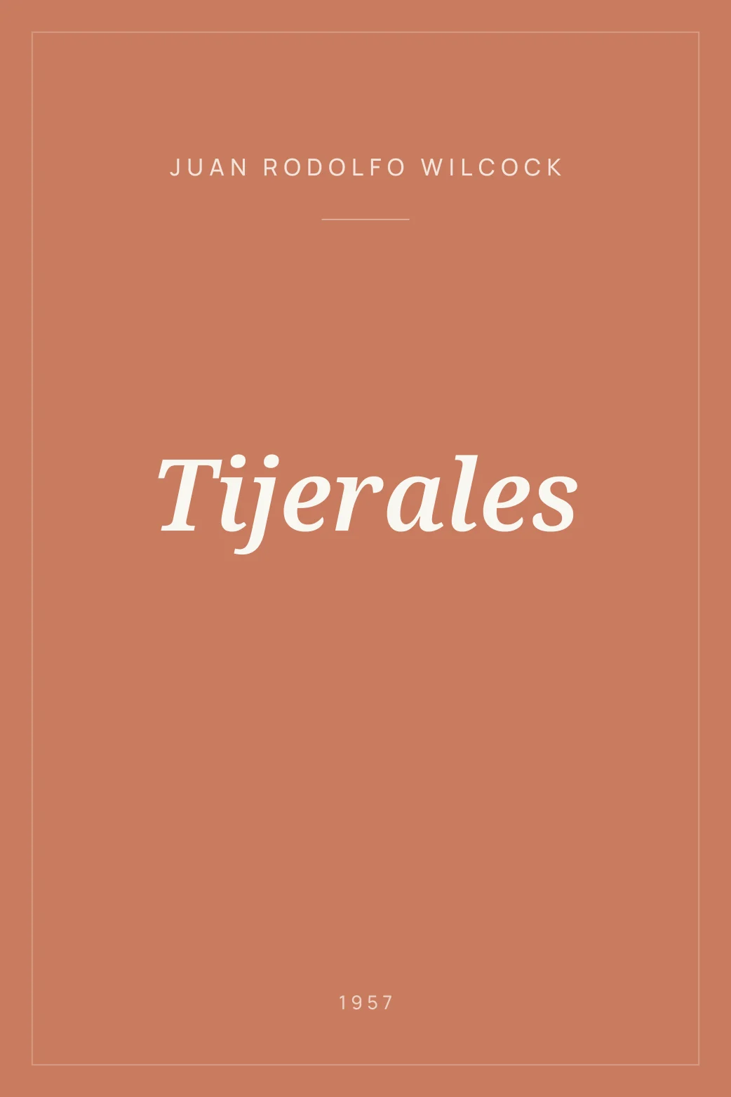 Portada de Tijerales
