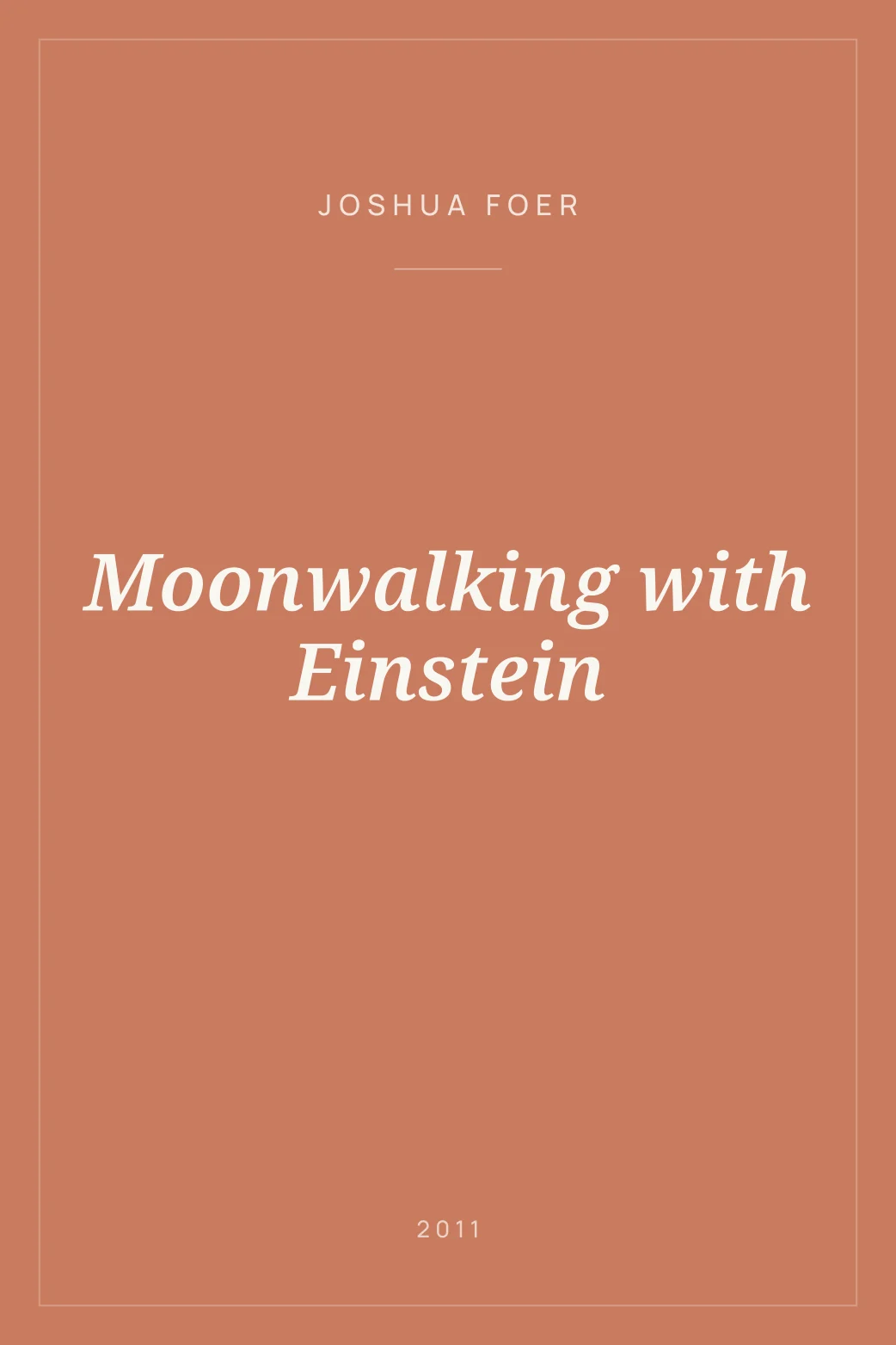 Portada de Moonwalking with Einstein