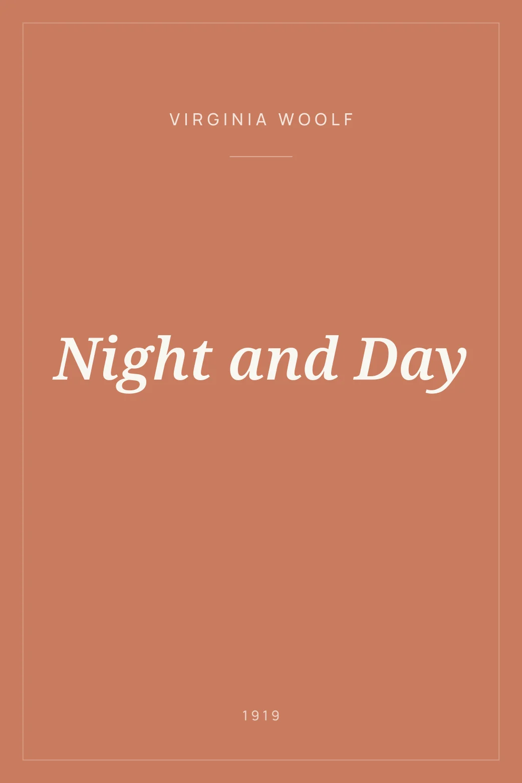 Portada de Night and Day