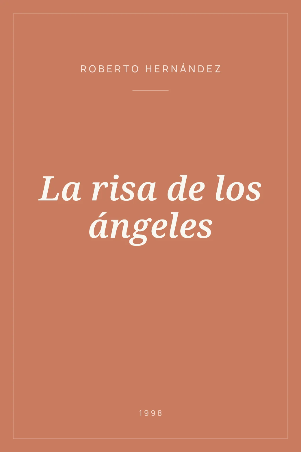 Portada de La risa de los ángeles