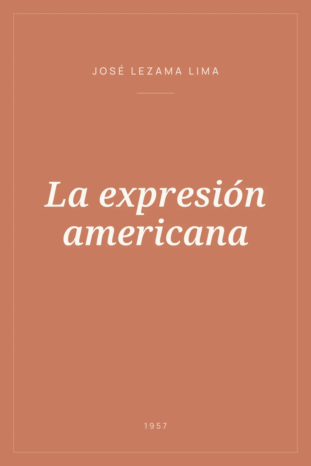 Portada de La expresión americana