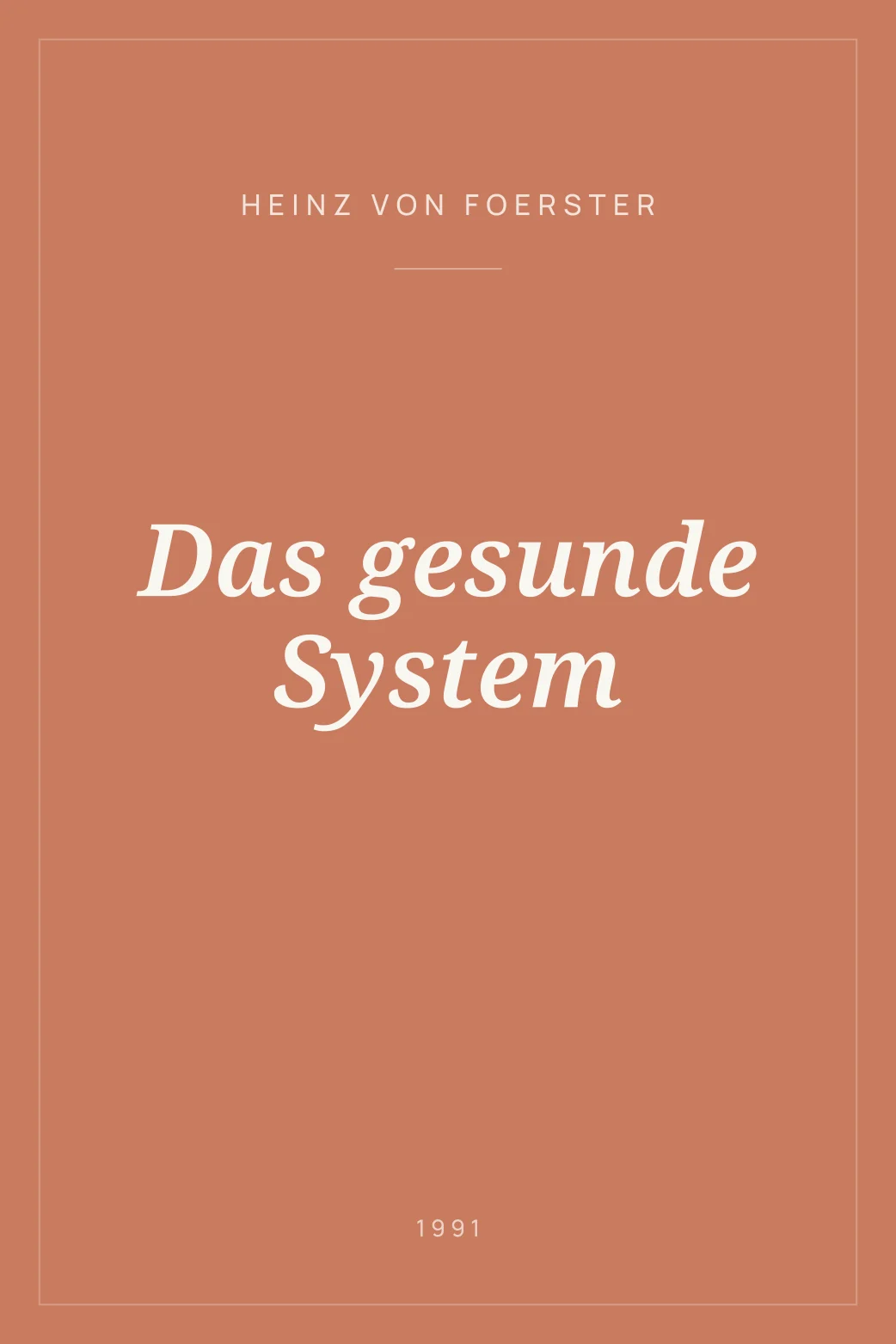 Portada de Das gesunde System