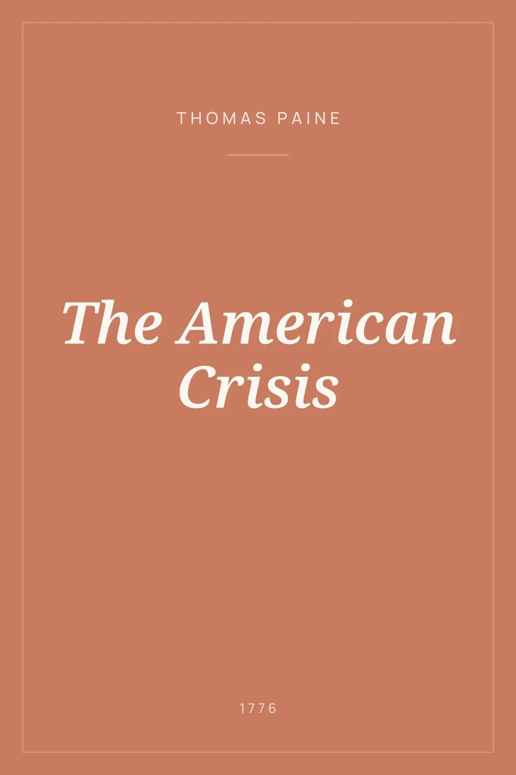 Portada de The American Crisis