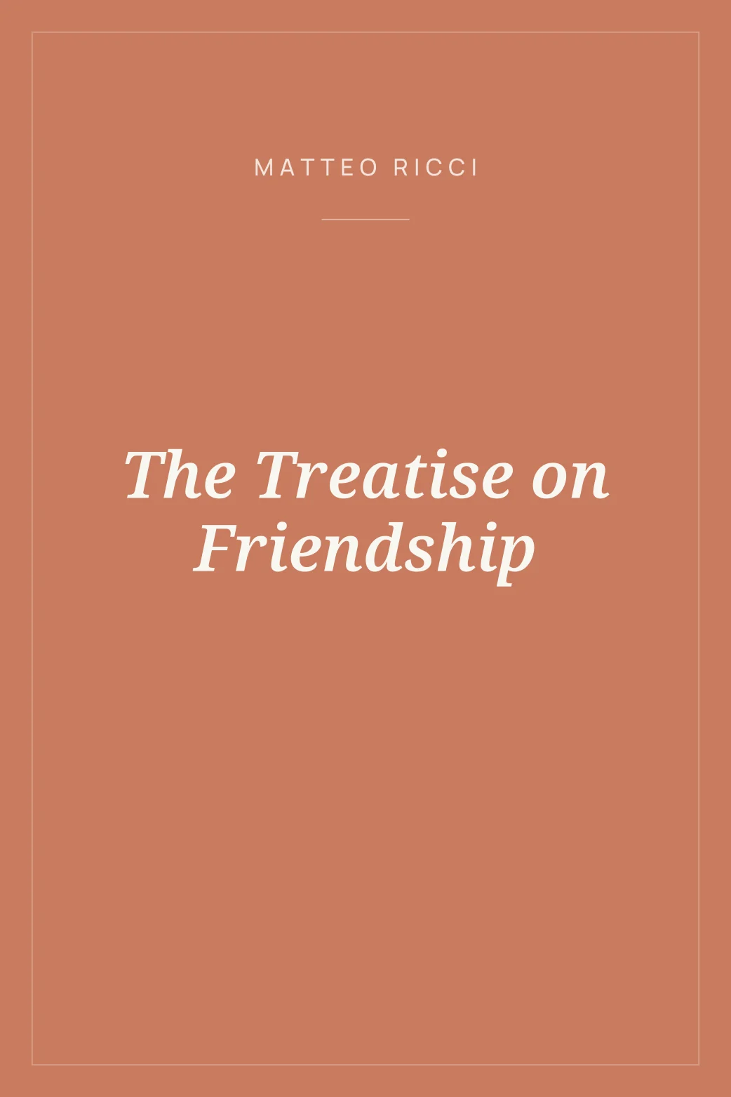Portada de The Treatise on Friendship