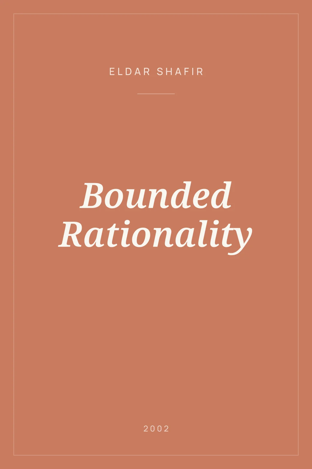 Portada de Bounded Rationality
