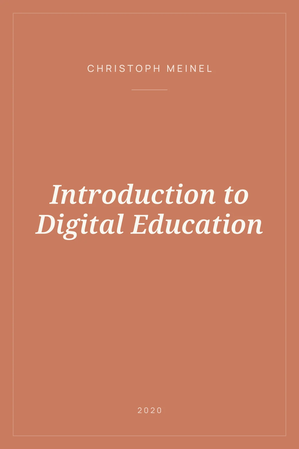 Portada de Introduction to Digital Education