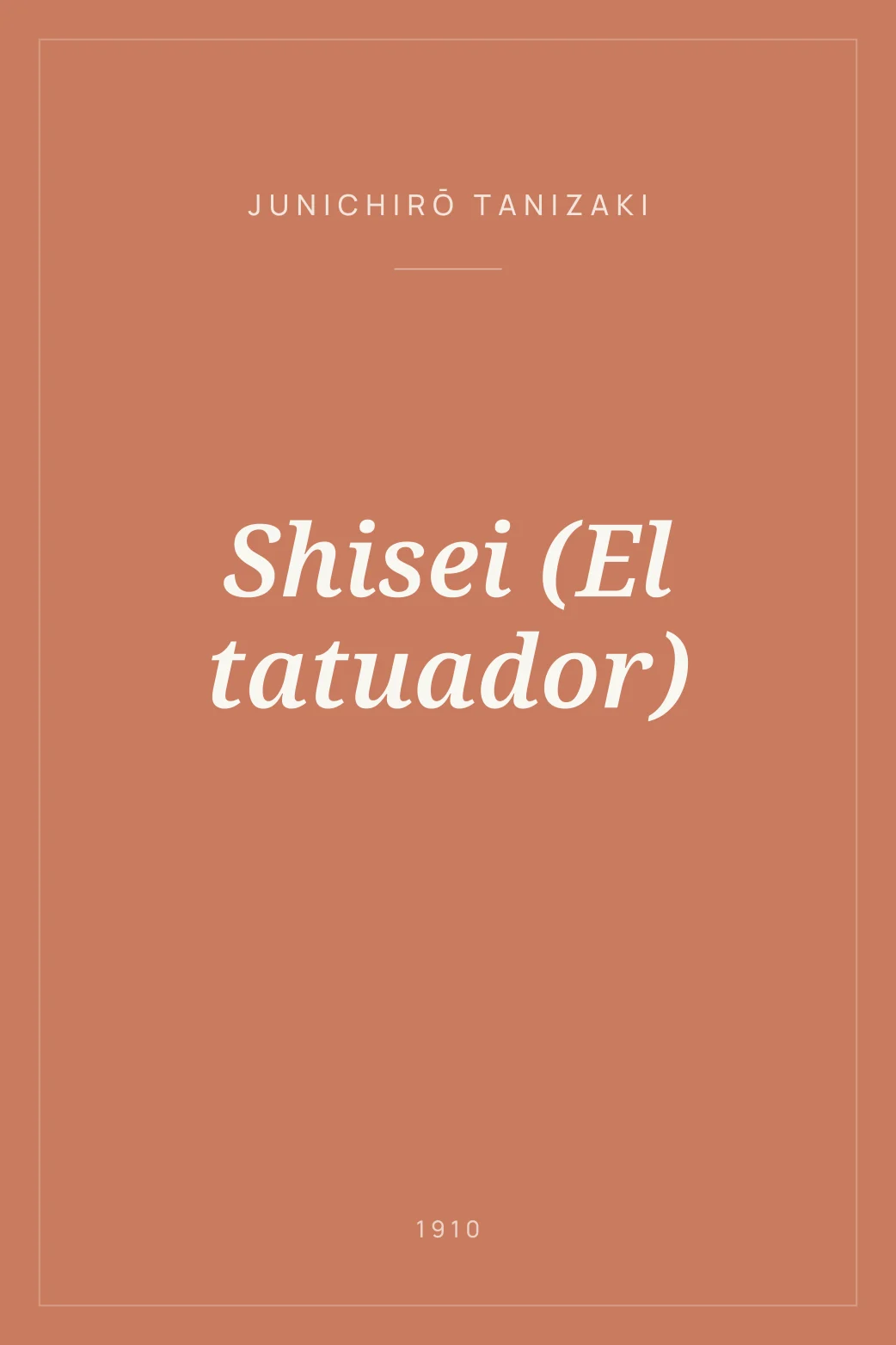 Portada de Shisei (El tatuador)