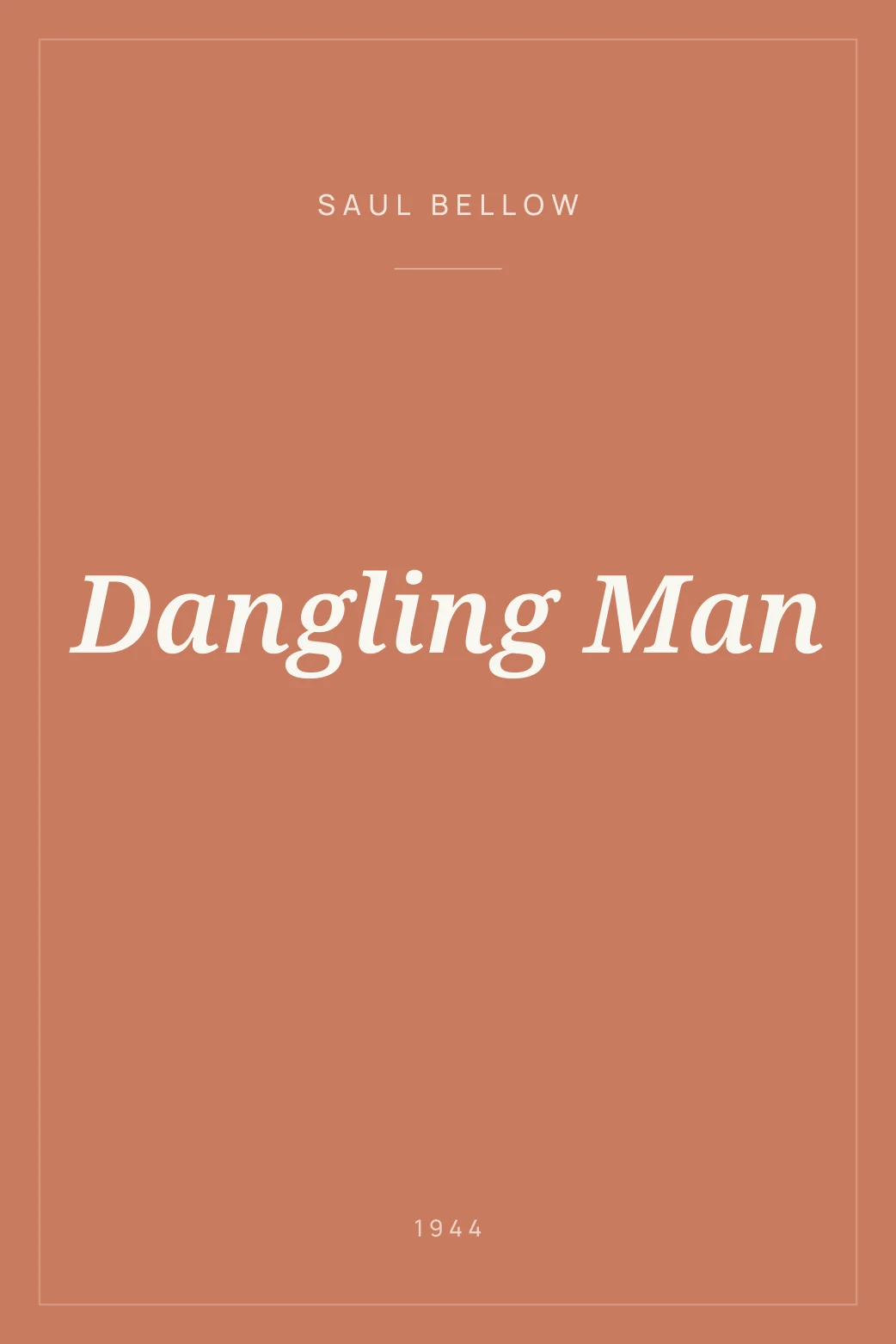 Portada de Dangling Man