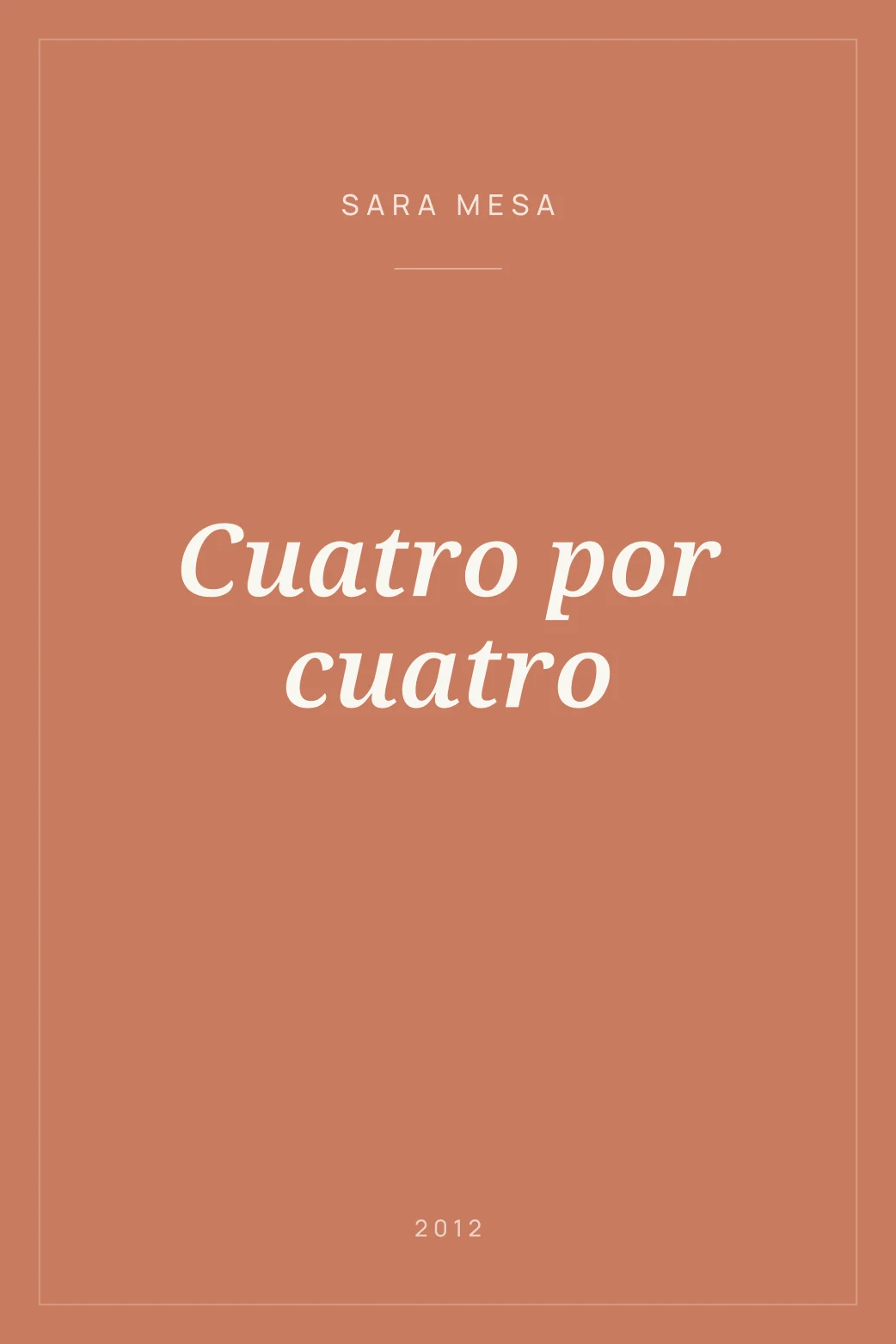 Portada de Cuatro por cuatro