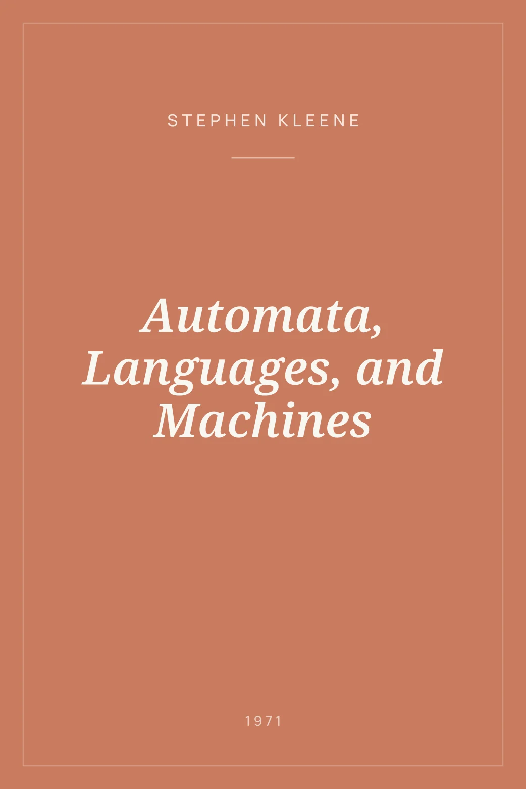 Portada de Automata, Languages, and Machines