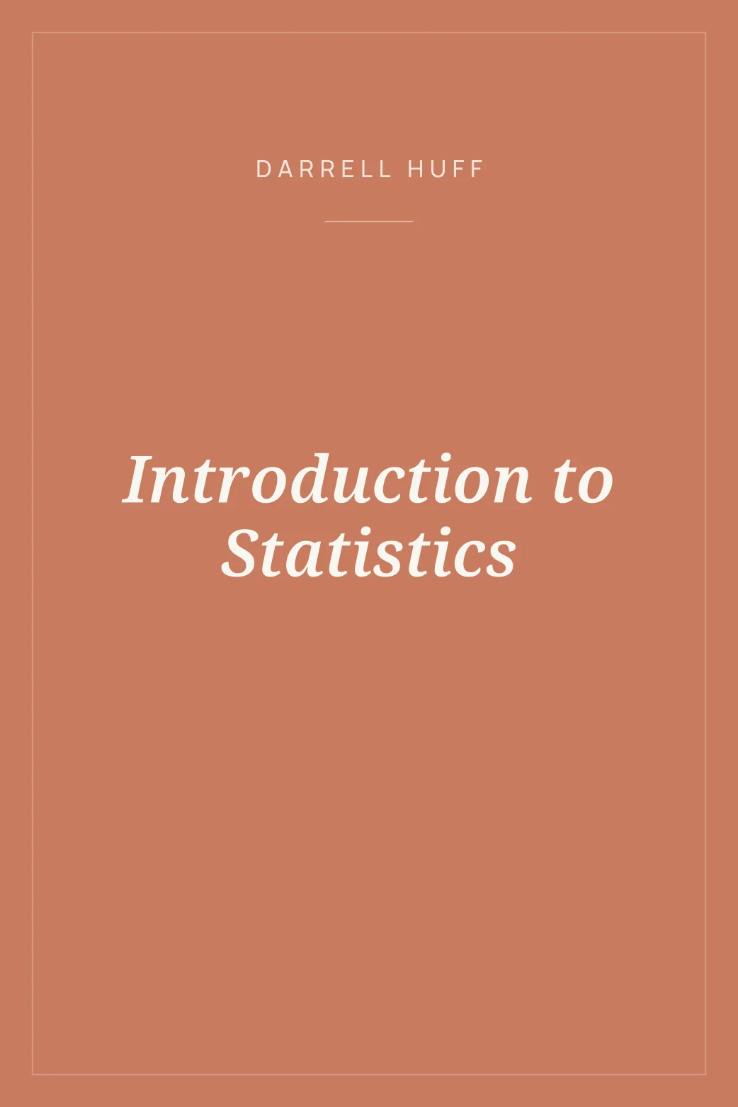 Portada de Introduction to Statistics