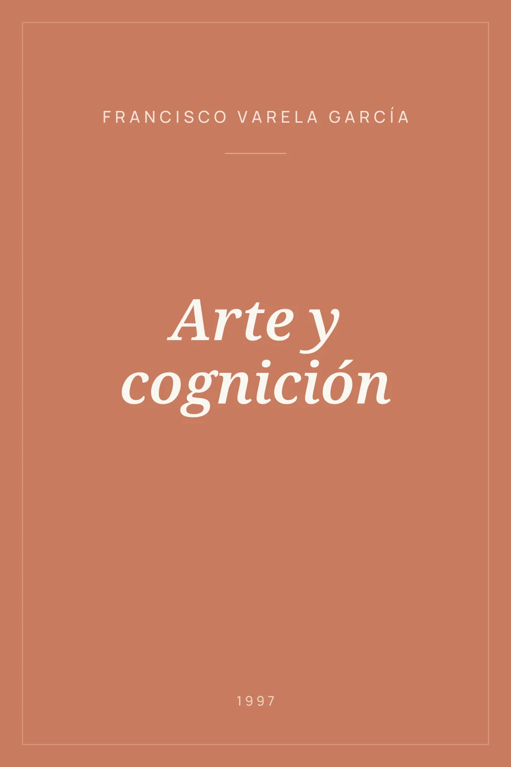 Portada de Arte y cognición
