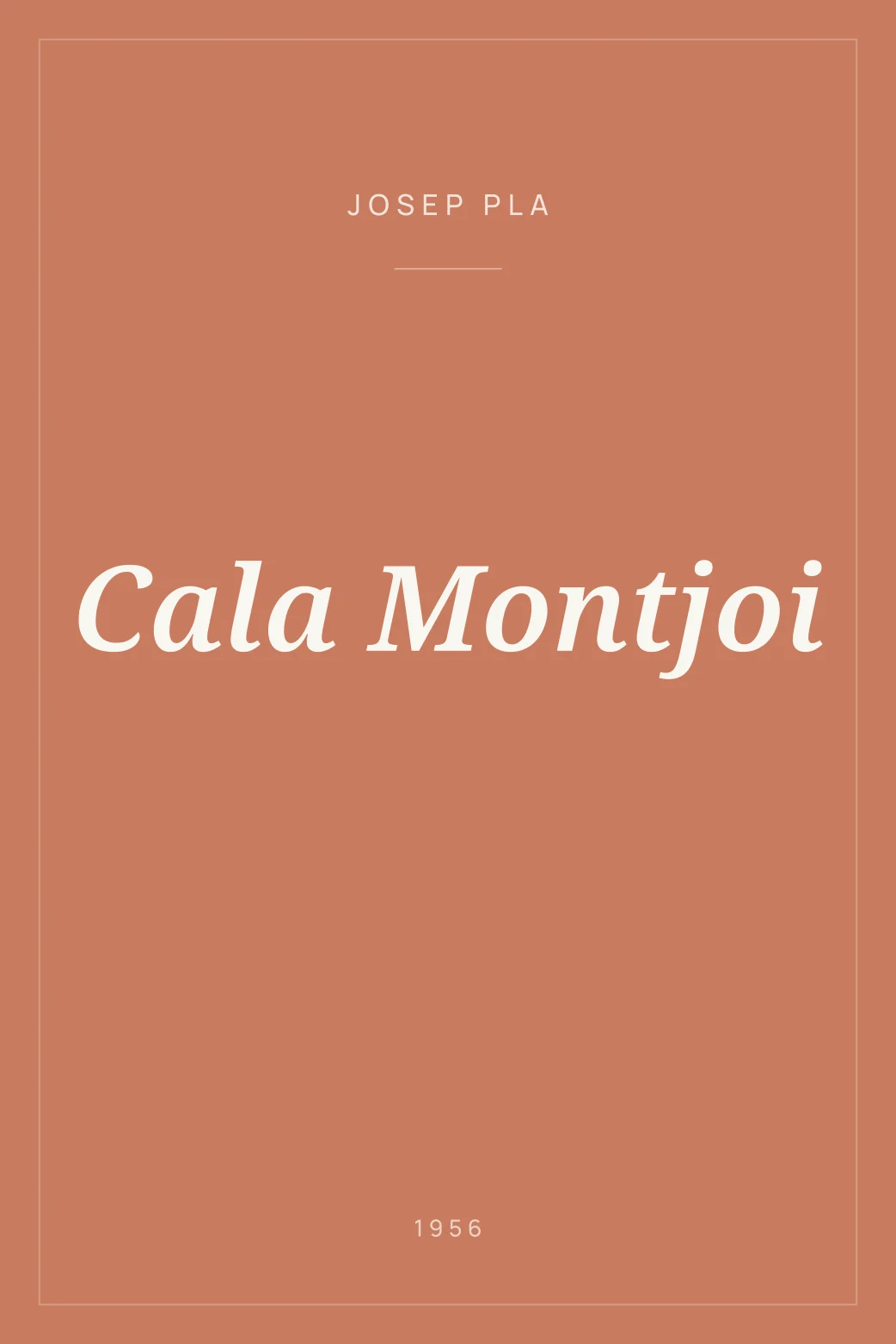 Portada de Cala Montjoi
