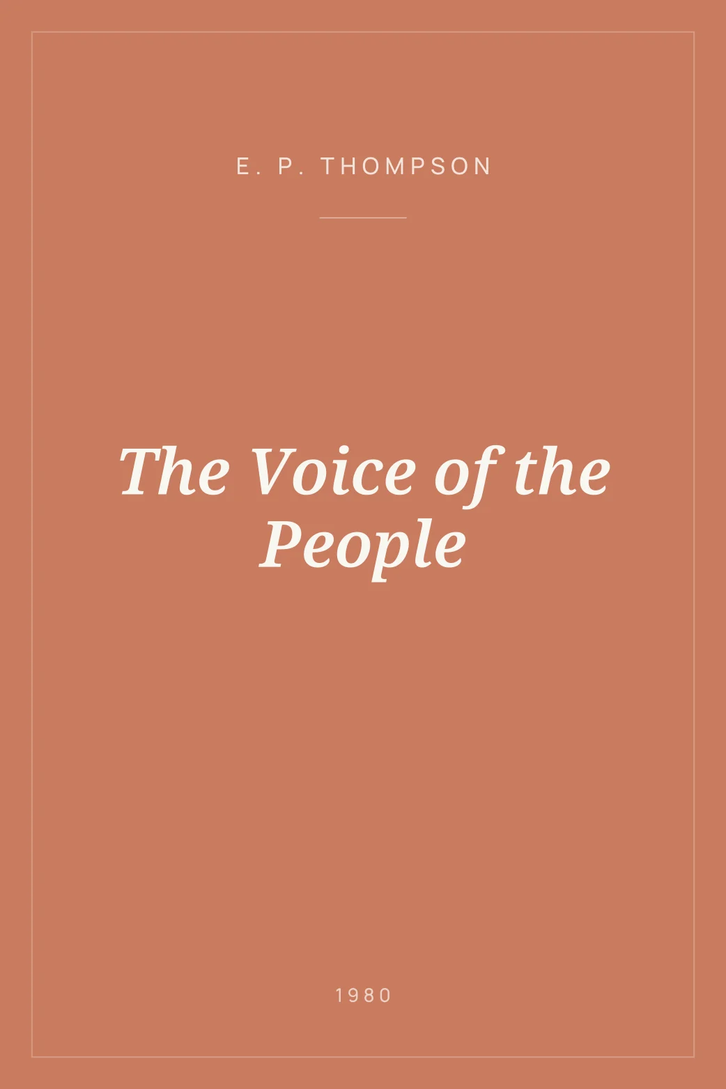 Portada de The Voice of the People