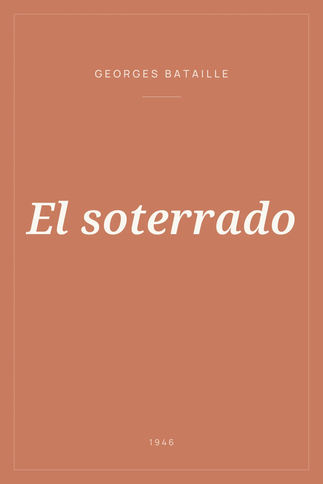 Portada de El soterrado