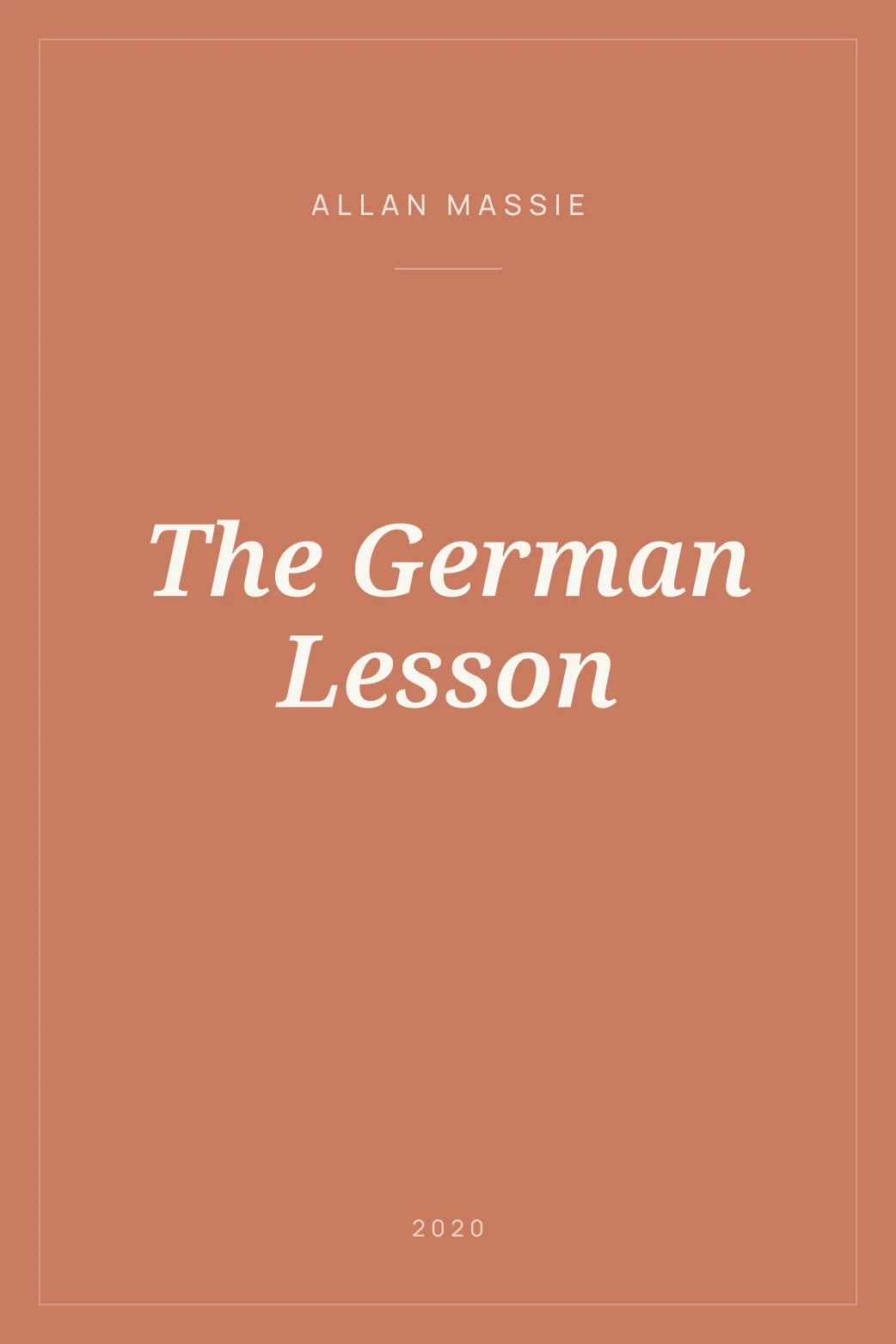 Portada de The German Lesson