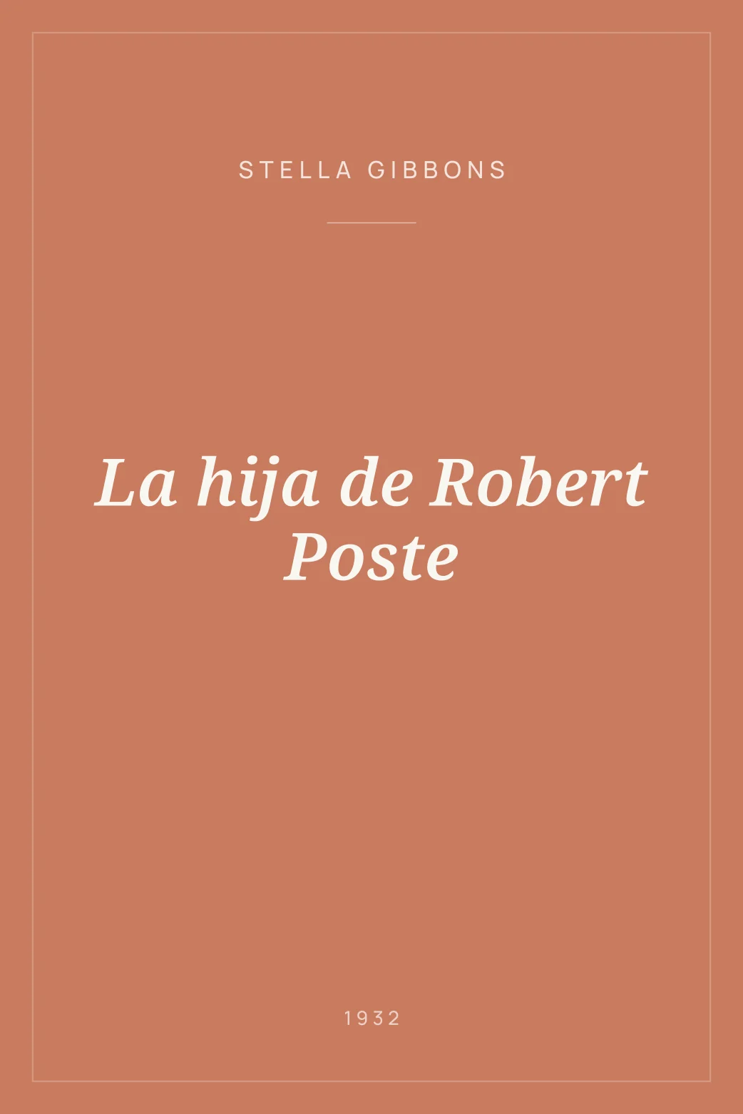 Portada de La hija de Robert Poste
