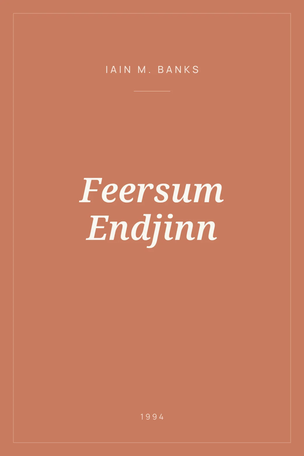 Portada de Feersum Endjinn