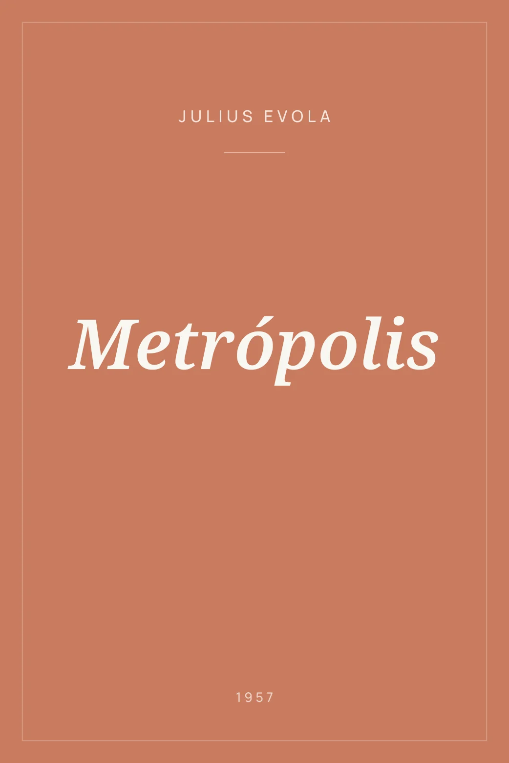 Portada de Metrópolis
