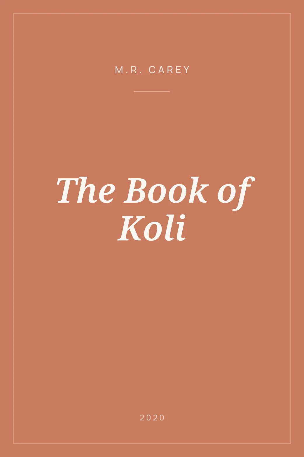 Portada de The Book of Koli