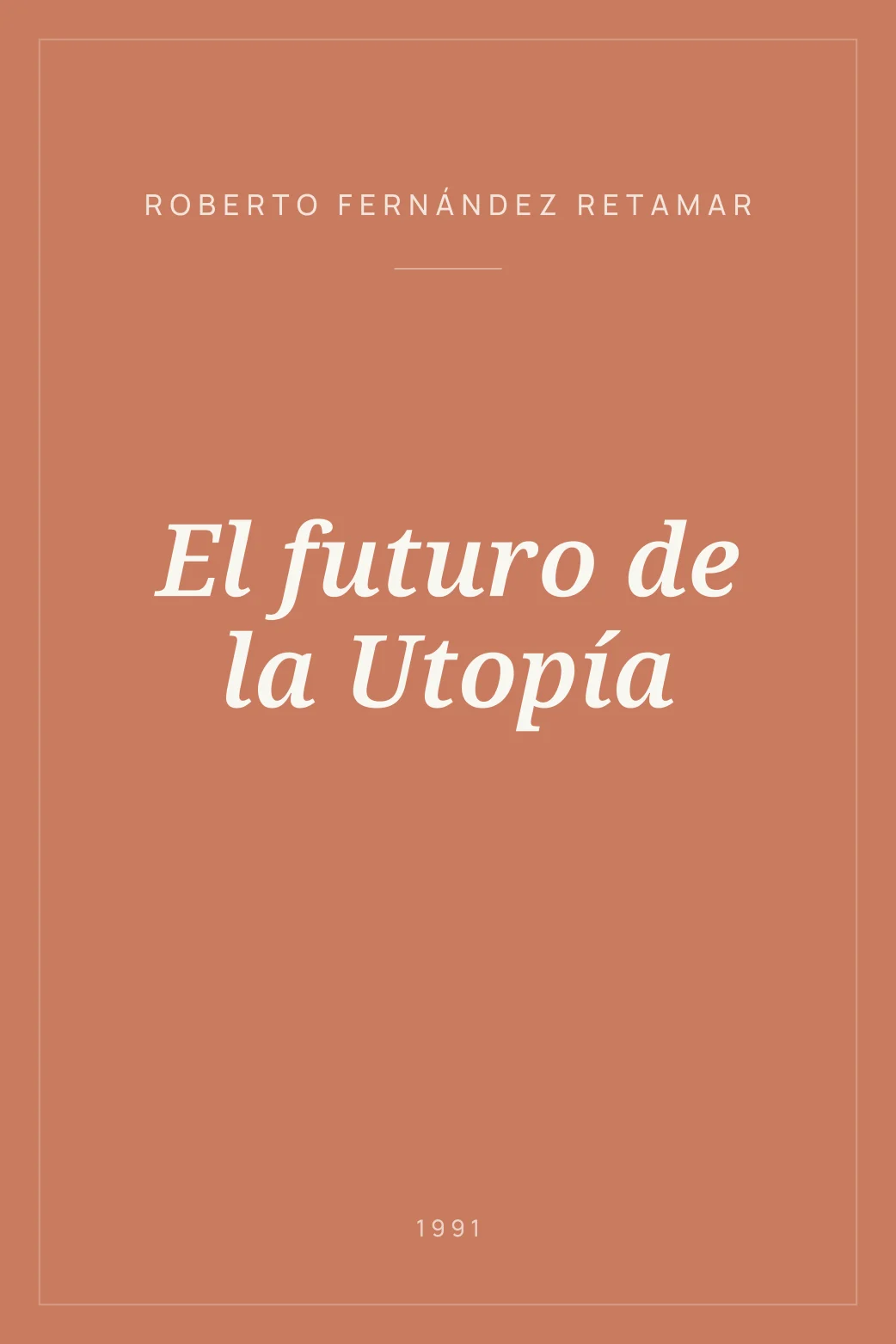 Portada de El futuro de la Utopía