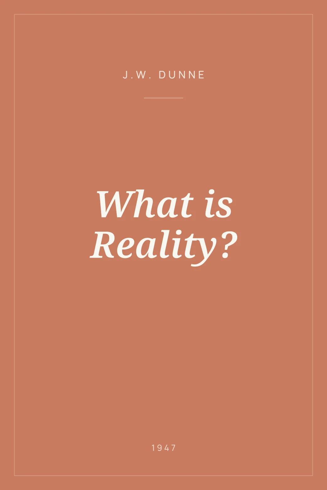 Portada de What is Reality?