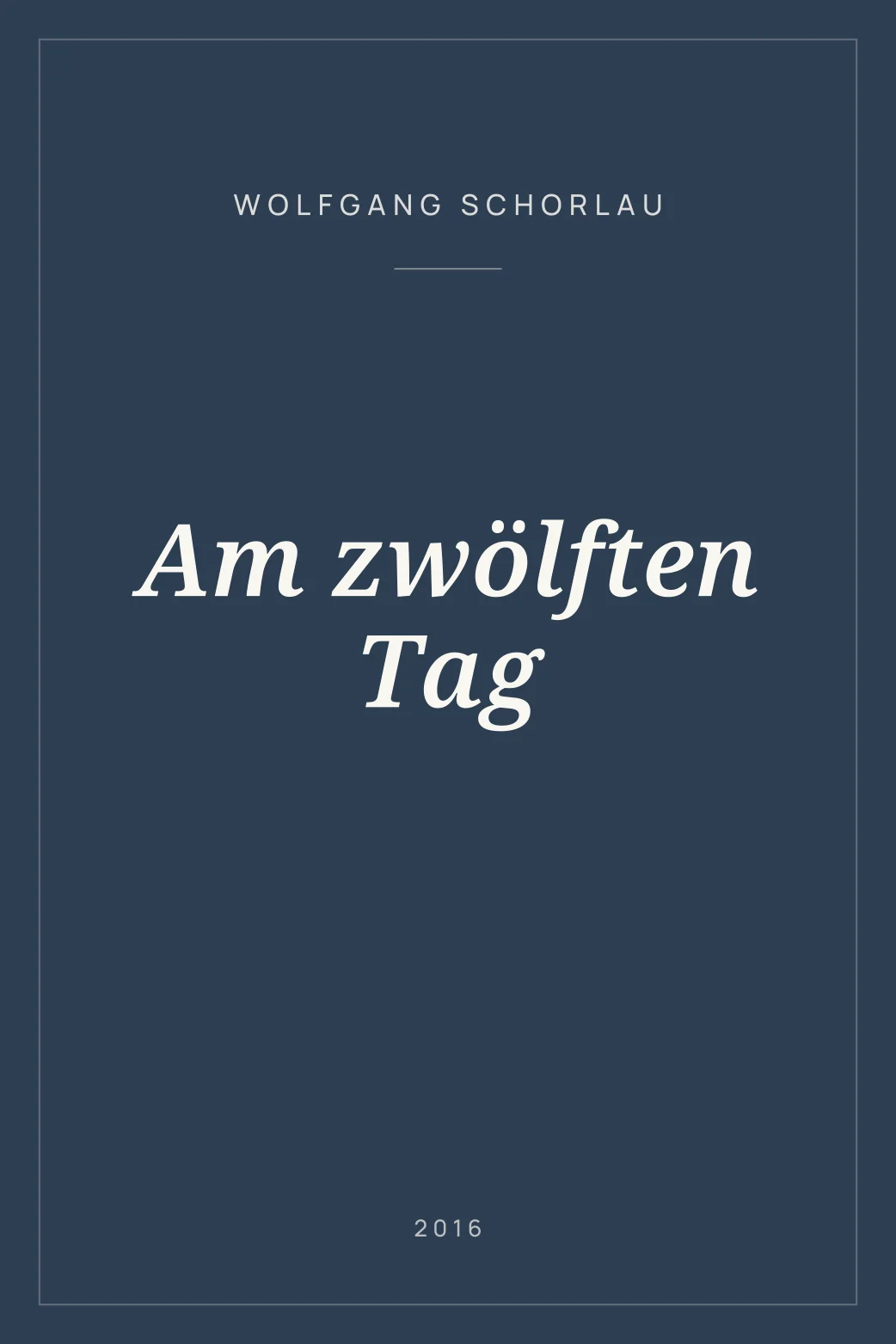 Portada de Am zwölften Tag