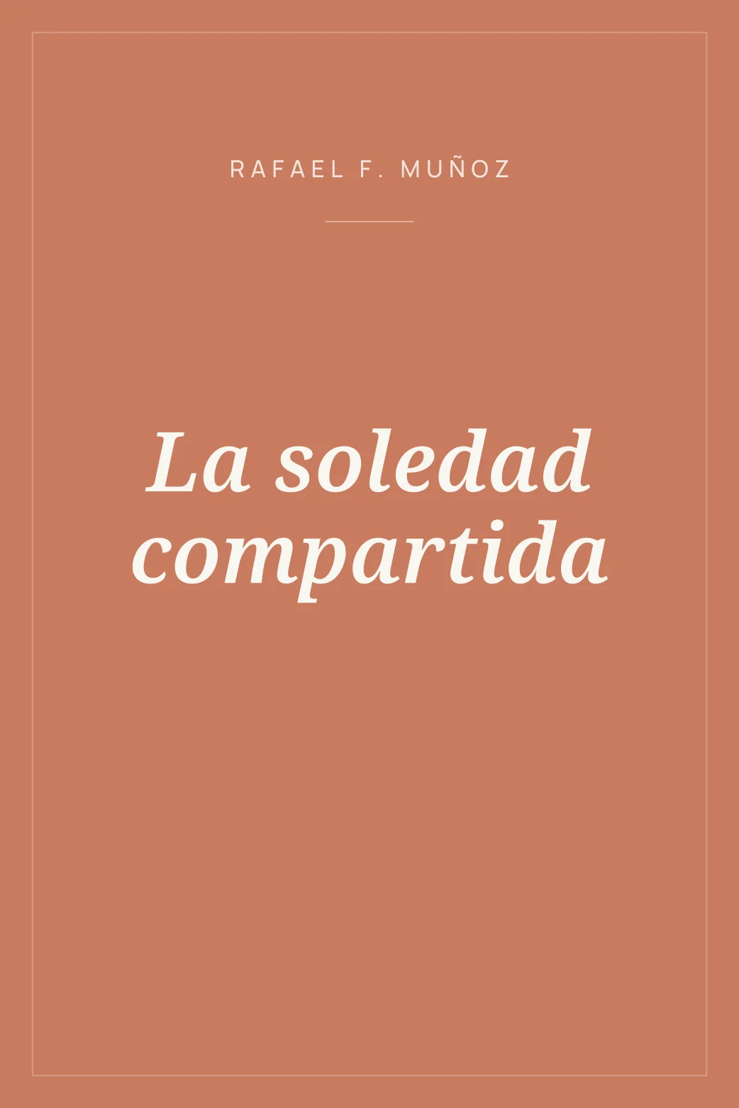 Portada de La soledad compartida