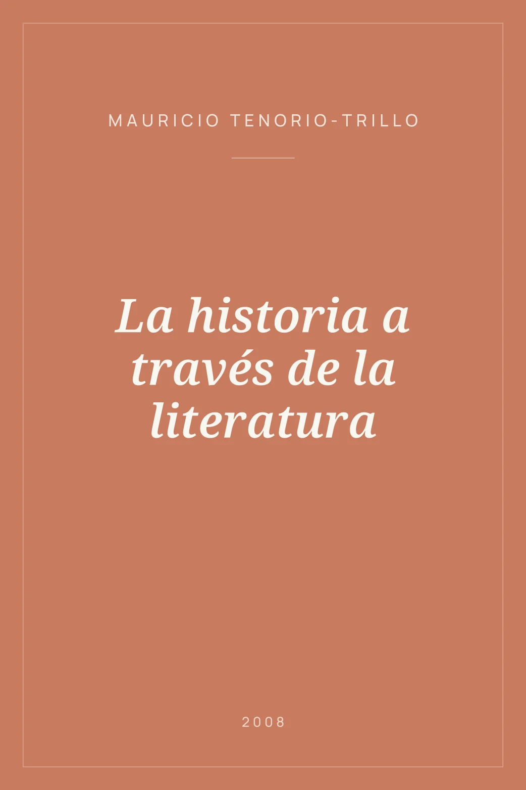 Portada de La historia a través de la literatura